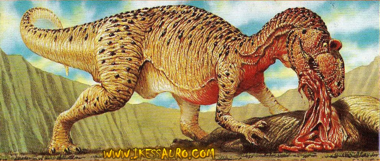 Artistic reconstruction of Allosaurus fragilis showing the complete animal morphology — horizontal posture, three-clawed forelimbs, and characteristic orbital crests.